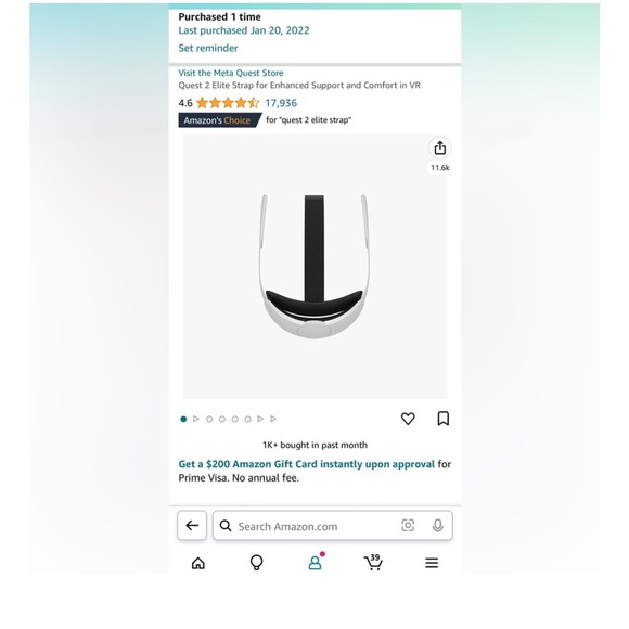 Oculus Quest 2 256GB with Elite Strap, Carrying Case, Upgraded Face Mask. - Picture 4 of 6